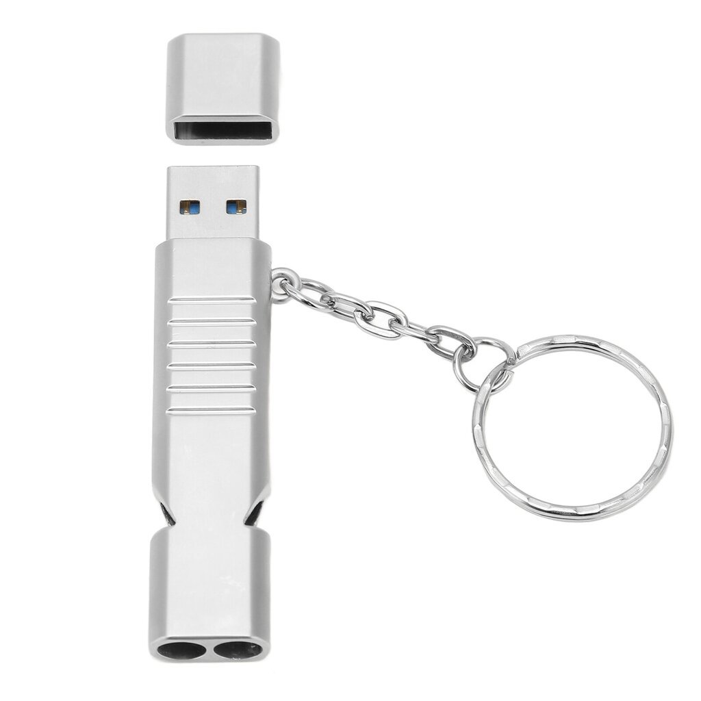 USB3.0 U -levyn itsesuojaus Iskunkestävä pieni kompakti virtaviivainen ulkoasu 2 in 1 Whistle Flash Drive 128 Gt hinta ja tiedot | Muistitikut | hobbyhall.fi