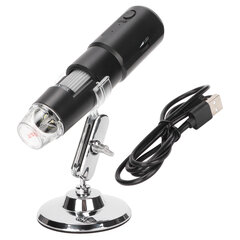 Langaton digitaalinen mikroskooppi 50X - 1000X USB Mini Black Handheld mikroskooppi 8 LED-valolla PC-tableteille kannettaville tietokoneille hinta ja tiedot | Puhelimen osat ja korjaustyökalut | hobbyhall.fi