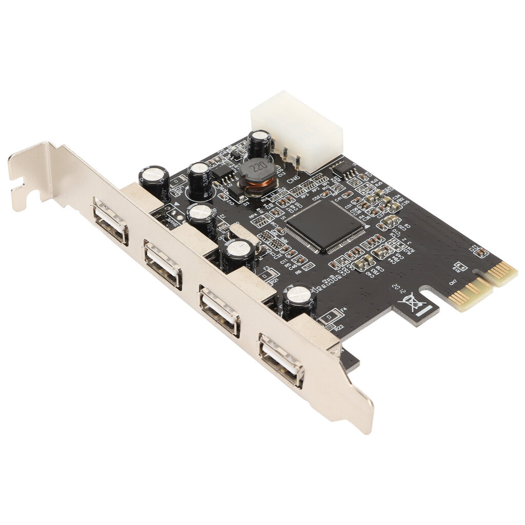 PCIe-USB2.0-laajennuskortti 4 porttia 4-nastainen teho 480 Mb/s Helppo asennus USB 2.0 -laajennuskortti pöytätietokoneen koteloon hinta ja tiedot | Koteloiden lisätarvikkeet | hobbyhall.fi