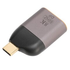 USB C - DisplayPort-sovitin 8K 60 Hz 8,1 Gbps HBR3 DisplayPort-muunnin OS Tablet Prolle Dell XPS:lle hinta ja tiedot | Koteloiden lisätarvikkeet | hobbyhall.fi