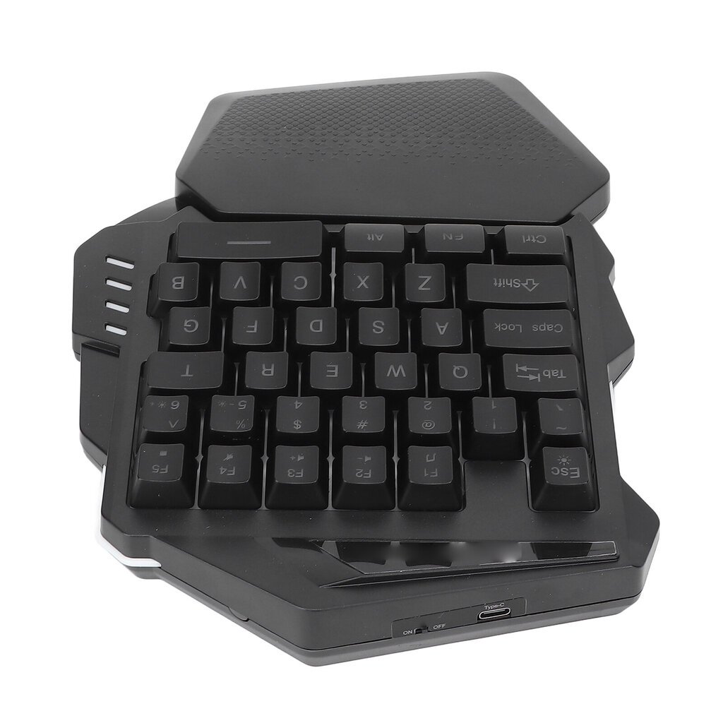 Yhden käden pelinäppäimistö 2.4G langaton RGB-valo ABS 35 Keys -pelinäppäimistö tietokoneelle hinta ja tiedot | Näppäimistöt | hobbyhall.fi