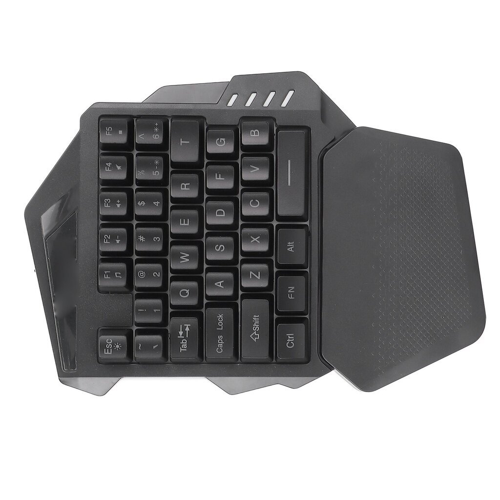 Yhden käden pelinäppäimistö 2.4G langaton RGB-valo ABS 35 Keys -pelinäppäimistö tietokoneelle hinta ja tiedot | Näppäimistöt | hobbyhall.fi