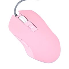 LED-hiiri Type C -liitäntä Kannettava hiljainen rullakytkin Ergonominen söpö sarjakuvahiiri Macbookille Pink Langallinen USB hinta ja tiedot | Hiiret | hobbyhall.fi