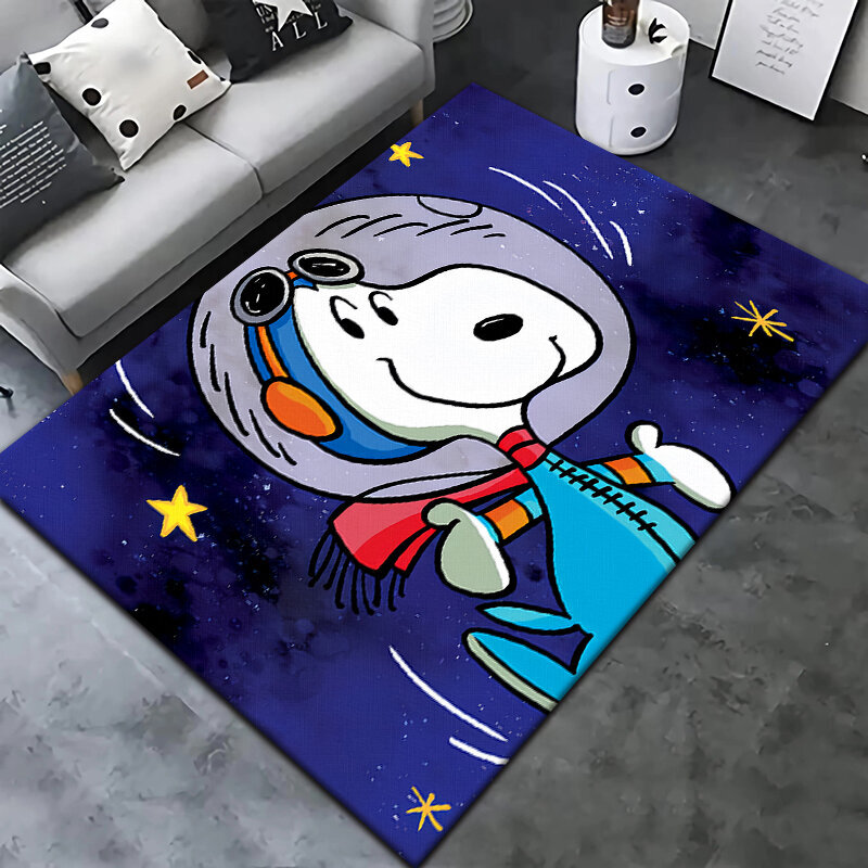 (4-60x90cm (23x35in)) Snoopy HD vilkas sarjakuva, laaja pinta-ala painettu matto, kylpyhuone, olohuoneen sisustus, sohva, pöytämatto. piknik, retkeily, ulkoilu, ovimatto. hinta ja tiedot | Isot matot | hobbyhall.fi