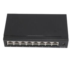 Fast Ethernet Switch 8 porttia 10 100 1000 Mbps Anti Thunder Auto Negotiation MDI MDIX RJ45 Verkkokytkin 100?240V UK Plug 100?240V hinta ja tiedot | Verkkokytkimet | hobbyhall.fi