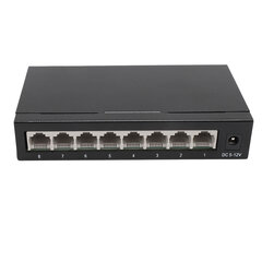 Fast Ethernet Switch 8 porttia 10 100 1000 Mbps Anti Thunder Auto Negotiation MDI MDIX RJ45 Verkkokytkin 100?240V UK Plug 100?240V hinta ja tiedot | Verkkokytkimet | hobbyhall.fi