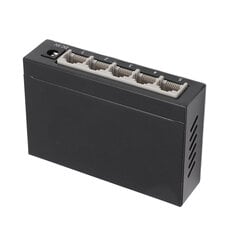 5-porttinen Ethernet-kytkin Professional High Speed 10 100Mbps Metal Shell 5-porttinen verkkokytkin kotiverkkoon 100-240V UK Plug hinta ja tiedot | Verkkokytkimet | hobbyhall.fi