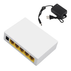 5-porttinen 10/100 Mbps Ethernet-kytkin Plug and Play Hallitsematon kotiverkkokytkin Keskitin Toimisto Ethernet Splitter 100-240V US Plug hinta ja tiedot | Verkkokytkimet | hobbyhall.fi