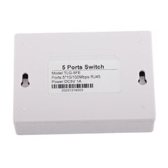 5-porttinen 10/100Mbps Ethernet-kytkin Plug and Play Hallitsematon kotiverkkokytkin Keskitin Toimisto Ethernet-jakaja 100-240V UK Plug hinta ja tiedot | Verkkokytkimet | hobbyhall.fi