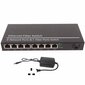 Kuitu Ethernet -mediamuunnin 1 optinen portti 8 sähköportti 10 100 1000 megabittiä SFP Ethernet kuitukytkin 100-240 V UK Plug hinta ja tiedot | Verkkokytkimet | hobbyhall.fi