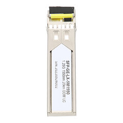 1,25 G SFP-lähetin-vastaanotin 1,25 G 1550 nm yksikuituinen yksimuotoinen 20 km Plug and Play -tuki DDM SFP -optista moduulia hinta ja tiedot | Verkkokytkimet | hobbyhall.fi