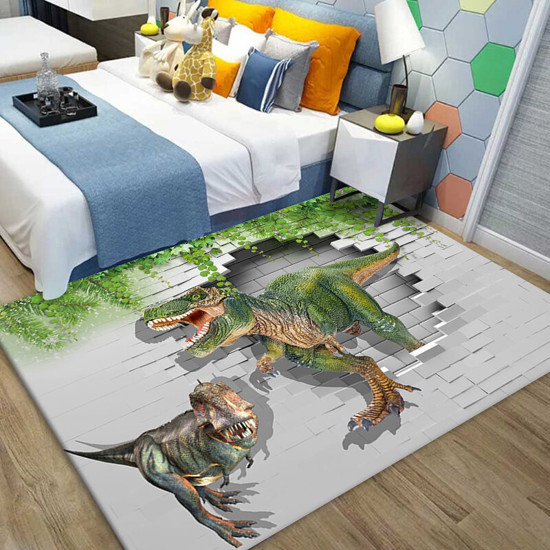 (15-40x60cm 16x24 tuumaa)Dinosauruksen 3D-tulostettu matto Lasten matot makuuhuoneeseen olohuoneeseen liukastumista estävät vauvan ryömittävä leikkimattomatot ja matto poikien huoneeseen hinta ja tiedot | Isot matot | hobbyhall.fi