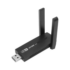 WiFi 6 -sovitin USB3.0 2,4GHZ - 5,0GHZ AX1800Mbps MU MIMO USB-verkkokortti PC-pöytätietokoneeseen hinta ja tiedot | Koteloiden lisätarvikkeet | hobbyhall.fi