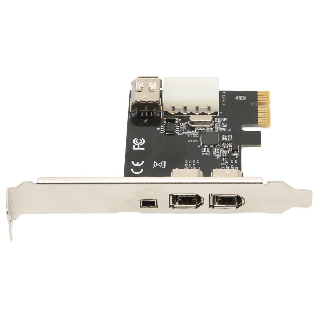 PCIE 1X - 1394A kortti 4 porttia PCIE Firewire 1394A nopea 2,5 Gbps kaistanleveys PCIe Firewire-kortti Win PC Serverille hinta ja tiedot | Koteloiden lisätarvikkeet | hobbyhall.fi