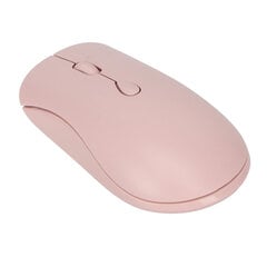 2.4G langaton hiiri 1600DPI Ergonominen ladattava akku Bluetooth 5.2 Hiljainen hiiri Office-pöytäkoneille PC Pink hinta ja tiedot | Hiiret | hobbyhall.fi