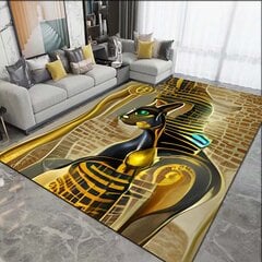 (4-40x60cm 16x24 tuumaa) Muinainen Egypti Egyptiläinen jumala Egyptiläinen kissa Anubis Matot Olohuone Makuuhuone Matto Pestävä lattiamatot Kotitalousalue Mat Devor hinta ja tiedot | Isot matot | hobbyhall.fi