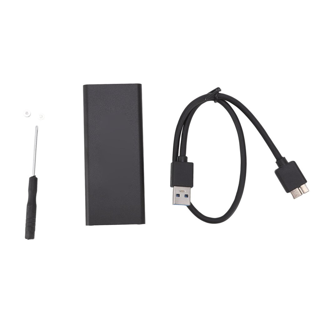 MSATA-USB3.0-kotelosovitinkotelo 6 Gbps musta MSATA SSD-sovitin 30x30mm 50x30mm ulkoiselle SSD-kiintolevylle hinta ja tiedot | Koteloiden lisätarvikkeet | hobbyhall.fi