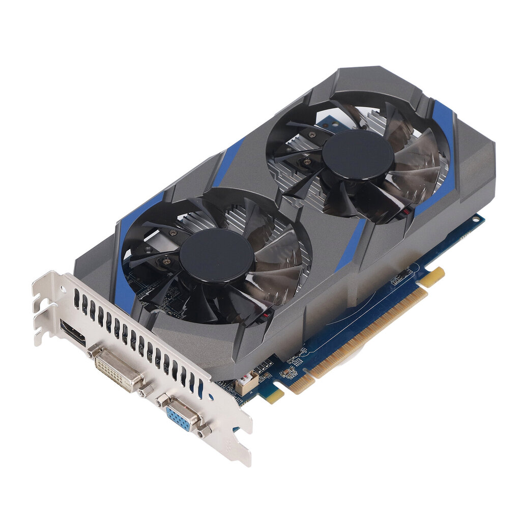 Tietokoneen grafiikkakortit GDDR5 GTX750TI 2GB 1072MHz 5400MHz Dual Fan 4K HDR Tech 2G Graphics Cards 128BIT pöytäkoneille hinta ja tiedot | Koteloiden lisätarvikkeet | hobbyhall.fi