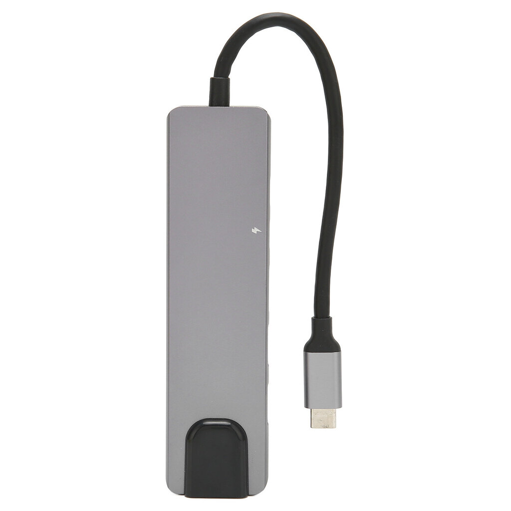 6 in 1 USB C -keskitin 4K 30 Hz taajuudella USB C -moniporttinen sovitin 100 Gigabit Ethernet PD -latausportilla 2 USB 3.0 USB C -keskitin hinta ja tiedot | Tablettien kotelot ja muut tarvikkeet | hobbyhall.fi