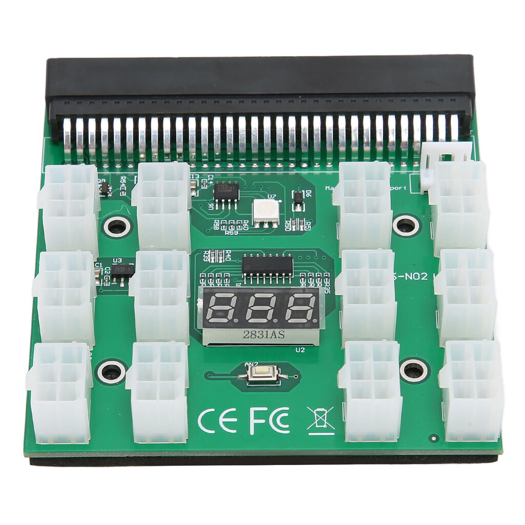 Virtalähteen Breakouts Board Adapter PCB Prosessituki 1600W 12V 6 PIN High Safety Performance Breakouts Board Module hinta ja tiedot | Koteloiden lisätarvikkeet | hobbyhall.fi