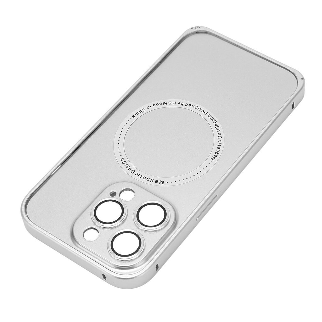 Magneettinen puhelinkotelo kameran linssisuojalla Matkapuhelimen suojakuori MagSafe Silverille IPhone 14 Prolle hinta ja tiedot | Puhelimen lisätarvikkeet | hobbyhall.fi