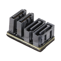 SATA 7Pin Dual Interface molemmin puolin 90 astetta 180 astetta ohjausta 12G nopea emolevy SATA 7Pin Dual Adapter PH572 180 astetta hinta ja tiedot | Koteloiden lisätarvikkeet | hobbyhall.fi