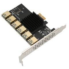 PCIE 1 - 6 Riser Card PCIE 1X USB3.0 -grafiikkalaajennus Helppo asentaa laajasti yhteensopiva PCIE 1 - PCIE 6 -sovitinkortti hinta ja tiedot | Koteloiden lisätarvikkeet | hobbyhall.fi