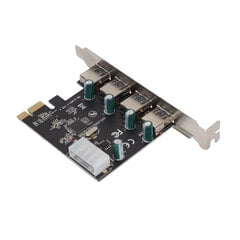 PCIE–USB3.0-laajennuskortti 4-porttinen PCI Express X1 -liitäntä nopea vakaa siirtosovitinkortti hinta ja tiedot | Koteloiden lisätarvikkeet | hobbyhall.fi