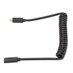 USB C -kaapeli USB C naaras - USB C -uros 4K 60hz 3A pikalataus 10Gbps 1,2m kierrejousimalli USB C -virtakaapeli naaras Päästä urospuoleen Suora pää hinta ja tiedot | Koteloiden lisätarvikkeet | hobbyhall.fi