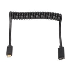 USB C -kaapeli USB C naaras - USB C -uros 4K 60hz 3A pikalataus 10Gbps 1,2m kierrejousimalli USB C -virtakaapeli naaras Päästä urospuoleen Suora pää hinta ja tiedot | Koteloiden lisätarvikkeet | hobbyhall.fi