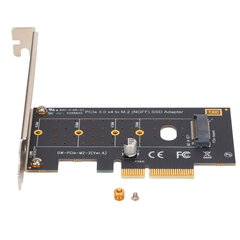 M.2 - Pcie -sovitin PCB Kullattu M.2 NVME - PCIe 3.0 X4 High Speed -laajennusriser-sovitin hinta ja tiedot | Koteloiden lisätarvikkeet | hobbyhall.fi