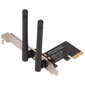 PCIe WIFI Card 11N Technology 2 Gain Antennit 802.11b/g/n 300Mbps langattomat verkkokortit pöytätietokoneille hinta ja tiedot | Koteloiden lisätarvikkeet | hobbyhall.fi