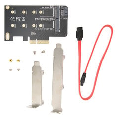 M.2-PCIe-sovitinkortti NGFF M.2-PCIE X4 6Gbps High Speed SSD-sovitinkortti pöytätietokoneeseen hinta ja tiedot | Koteloiden lisätarvikkeet | hobbyhall.fi