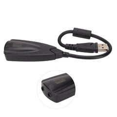 Äänikortin Virtual 7.1 Plus Plug and Play USB-stereoäänikortin kuulokesovitin pöytätietokoneeseen hinta ja tiedot | Koteloiden lisätarvikkeet | hobbyhall.fi