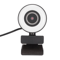 Tietokonekamera HD 1080P Lisävalo Joustava Kääntyvä USB-kotiverkkokamera Kotiin Live1080P Kiinteä tarkennus hinta ja tiedot | Koteloiden lisätarvikkeet | hobbyhall.fi