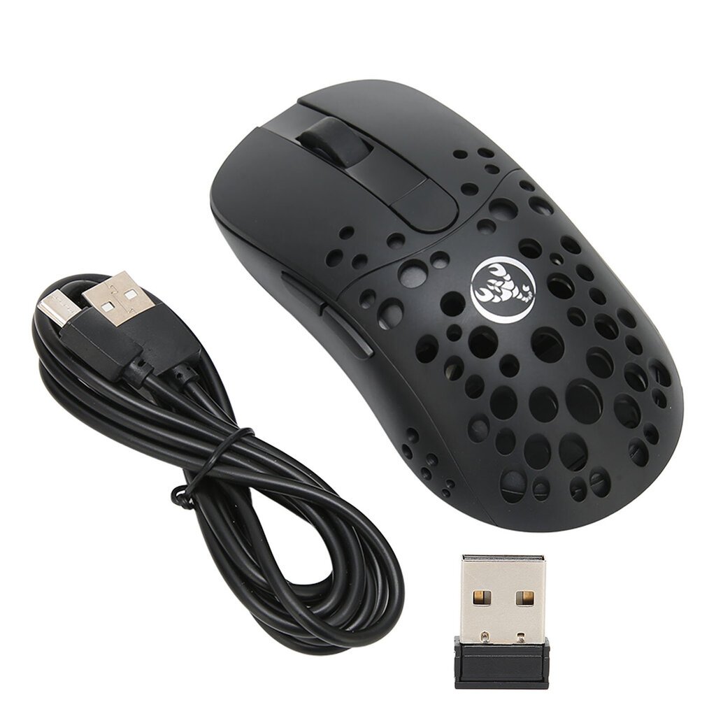 2.4G langaton hiiri 800 1600 2400 3200 5000 10000DPI USB-lataus Ergonominen muotoinen hehkuva pelihiiri kotitoimistoon hinta ja tiedot | Hiiret | hobbyhall.fi