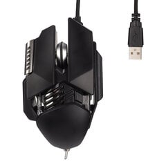 Mekaaninen hiiri 12800 DPI Ergonomia sisäänvedettävä säätö RGB USB musta 6D-painike pelihiiri langallinen hinta ja tiedot | Hiiret | hobbyhall.fi