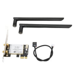 Langaton Internet-kortti 2,4 GHz 5 GHz 300 Mbps korkean siirtonopeuden musta PCIE langaton Internet-kortti tietokoneelle hinta ja tiedot | Koteloiden lisätarvikkeet | hobbyhall.fi