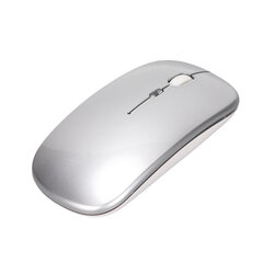 Langaton hiiri 2.4G Ergonominen Dual Mode LED-hengitysvalo 500mAh ladattava akku Säädettävä DPI Office Mouse Hopea hinta ja tiedot | Hiiret | hobbyhall.fi