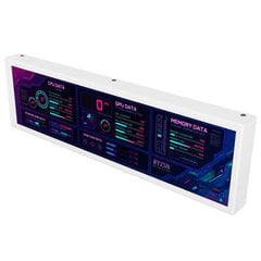 8,8 tuuman tietokoneen lämpötilan näyttö 1920 x 480 60 Hz AIDA64 CPU GPU SSD Data Temperature Monitor Raspberry Pi:lle Windows White hinta ja tiedot | Näytöt | hobbyhall.fi