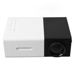 Lasten projektori 1080P HD säädettävä projektiokulma LED kannettava projektori kotiteatteriin US Plug 100?240V Black White hinta ja tiedot | Projektorit | hobbyhall.fi