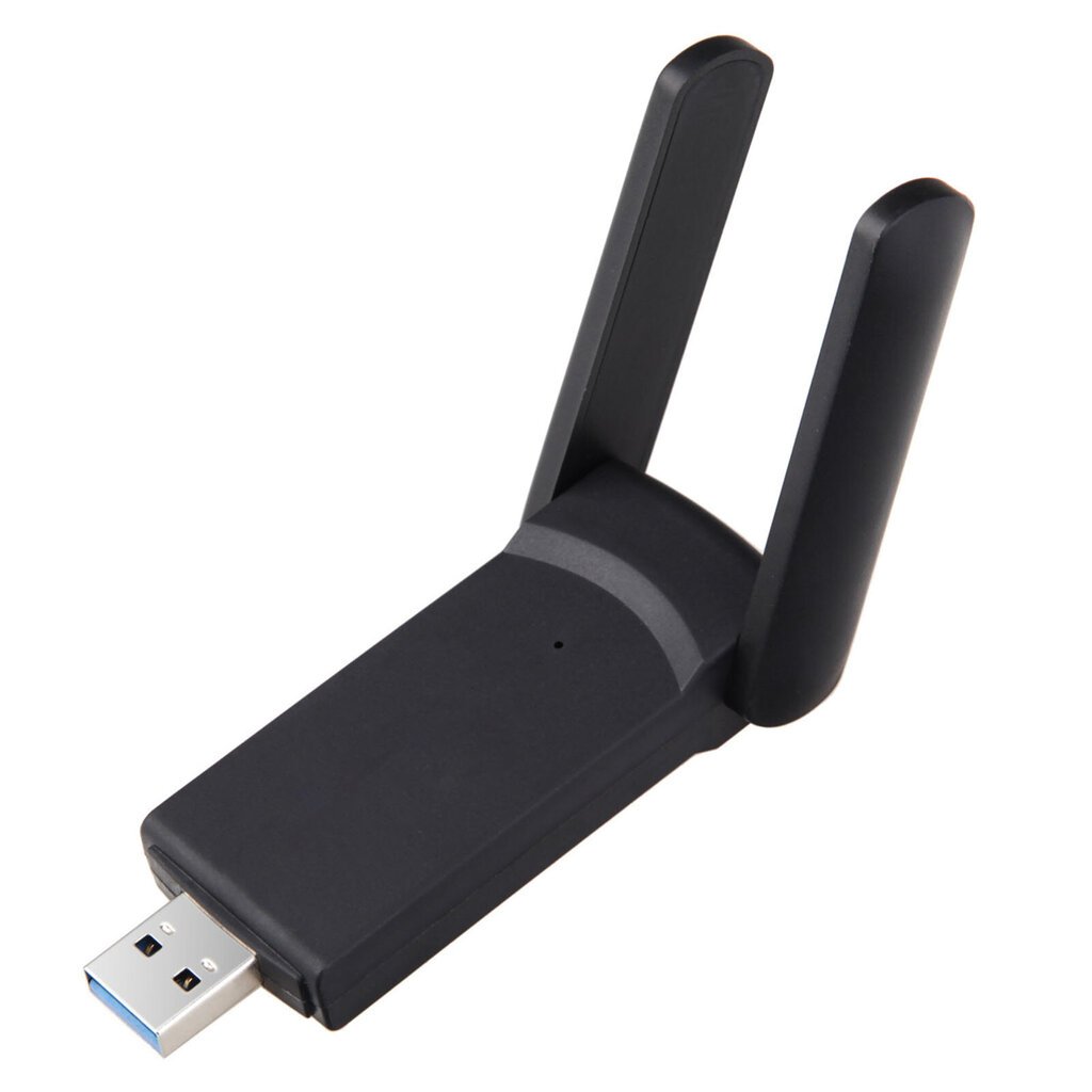 USB-WiFi-sovitin 1300M Dual Band Vahva signaali 2.4G 5.8G Nopea USB-vastaanotin Lähetin Verkkosovitin hinta ja tiedot | Web-kamerat | hobbyhall.fi