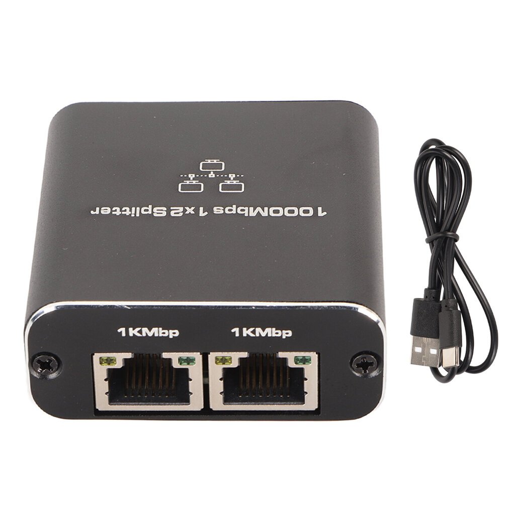 Ethernet-jakaja RJ45 1 In 2 Out Gigabit Internet Splitter 1000Mbps nopea LAN-jakaja televisioille Pöytätietokoneet Reitittimet hinta ja tiedot | Web-kamerat | hobbyhall.fi