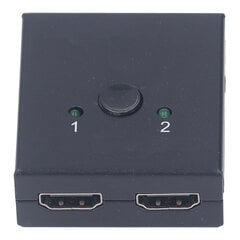 4K HD Switcher 2 In 1 Out Bi-suuntakytkin Plug and Play Metal Shell HD Multimedia Switcher TV DVD-soittimelle hinta ja tiedot | Web-kamerat | hobbyhall.fi