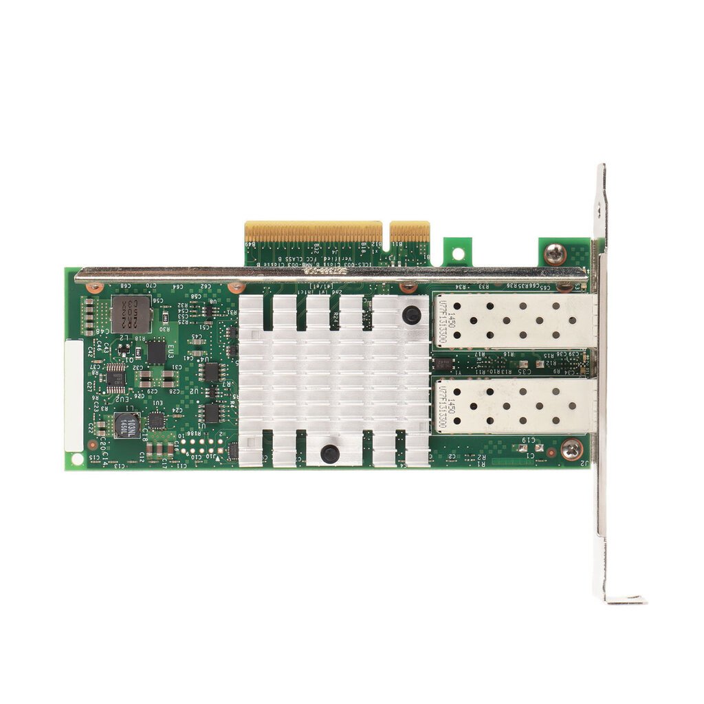 Palvelinsovitin 10 Gbps 2 SFP-porttia PCI Express X8 Plug and Play -vakaa PCIe-verkkokortti pöytätietokoneiden siirtoon hinta ja tiedot | Web-kamerat | hobbyhall.fi