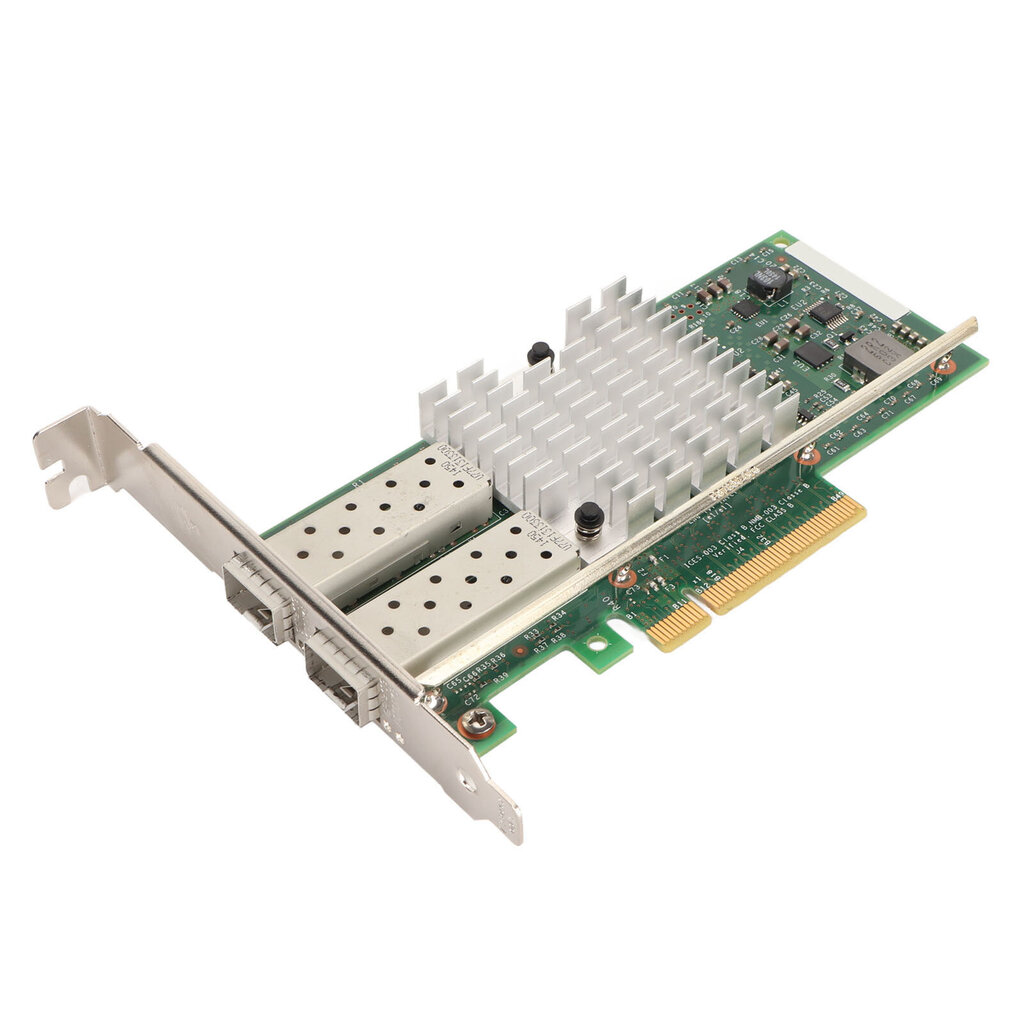 Palvelinsovitin 10 Gbps 2 SFP-porttia PCI Express X8 Plug and Play -vakaa PCIe-verkkokortti pöytätietokoneiden siirtoon hinta ja tiedot | Web-kamerat | hobbyhall.fi