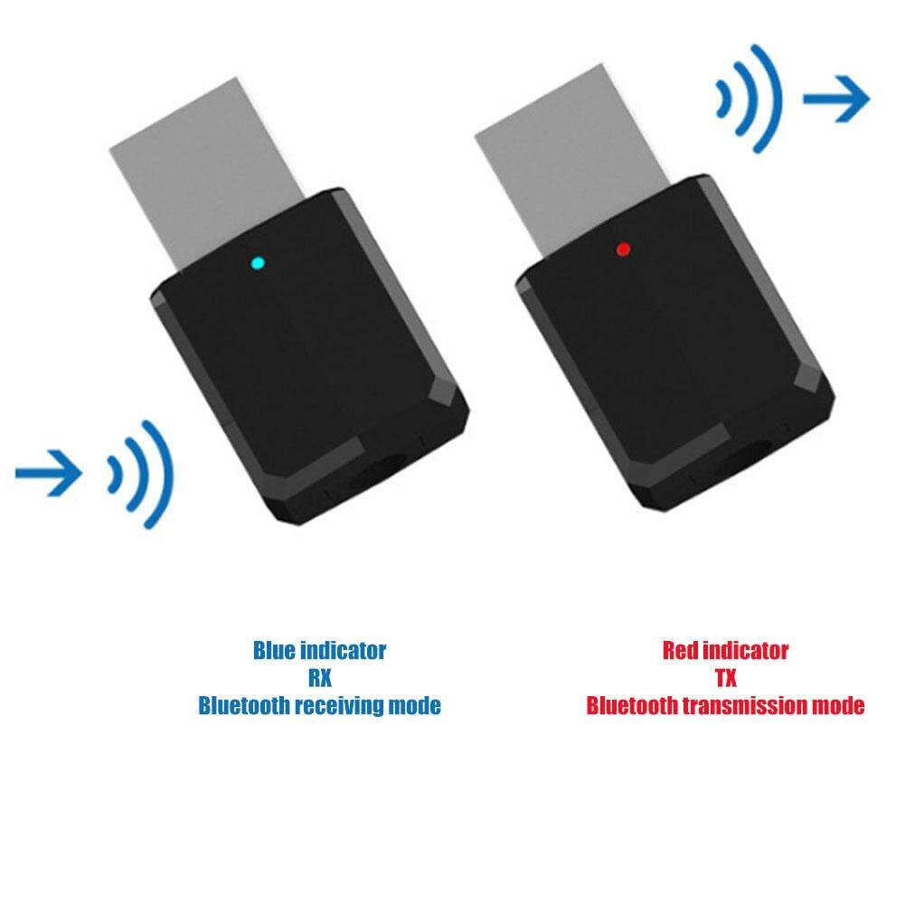 USB Bluetooth 5.0 langaton äänisovitin lähetinvastaanotin 2 in 1 TV Kannettava tietokone Auton kodin äänijärjestelmä hinta ja tiedot | Puhelimen lisätarvikkeet | hobbyhall.fi