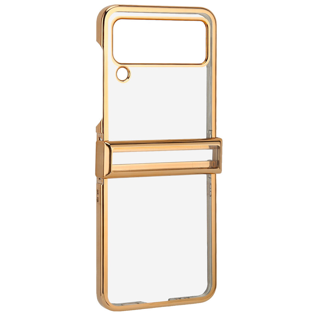 Taitettava puhelimen suojus Iskunkestävä sähköpinnoitettu PC kirkas selkä Muoti Samsung Galaxy Z Flip 3 Gold -puhelimelle hinta ja tiedot | Puhelimen lisätarvikkeet | hobbyhall.fi