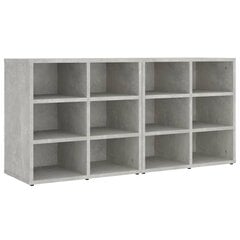 vidaXL Kenkäkaapit 2 kpl betoninharmaa 52,5x30x50 cm hinta ja tiedot | Olohuoneen kaapit ja lipastot | hobbyhall.fi