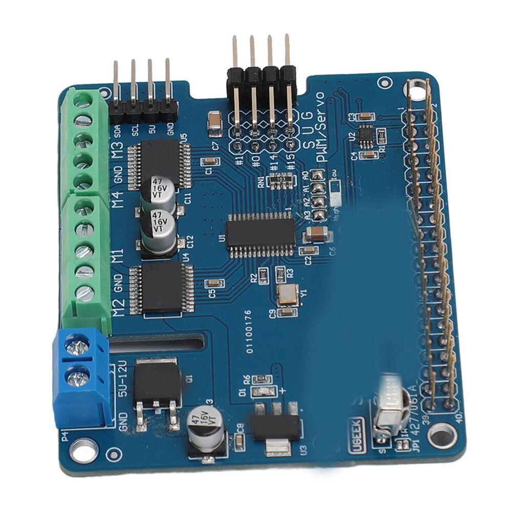 Robotin laajennuskortti RasPi I2C -liitännälle 5 V - 12 V 1,6 KHz PWM tarkka, vakaa ulostulo robottimoottorin ohjauskortti hinta ja tiedot | Koteloiden lisätarvikkeet | hobbyhall.fi